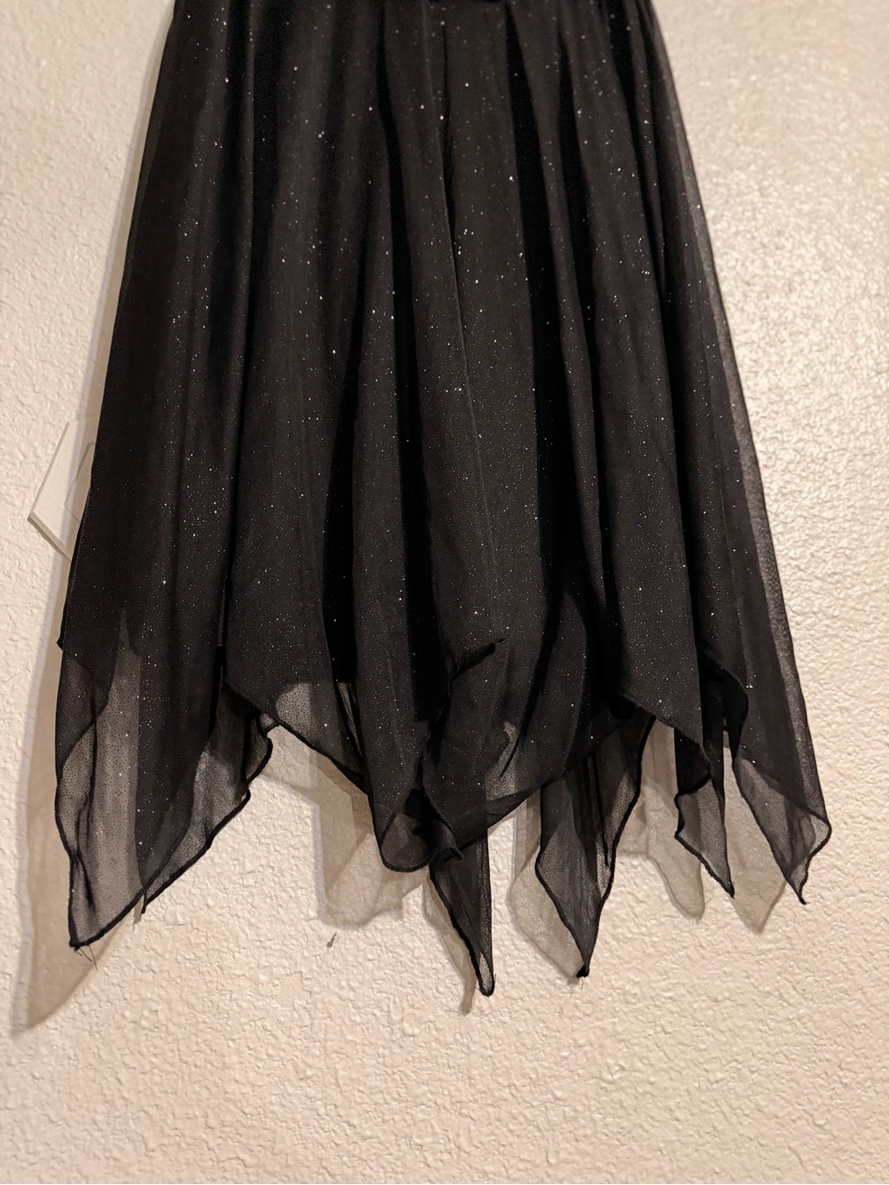 Black Y2K Halter Glitter Fairy Dress [Small] - Picture 5 of 16